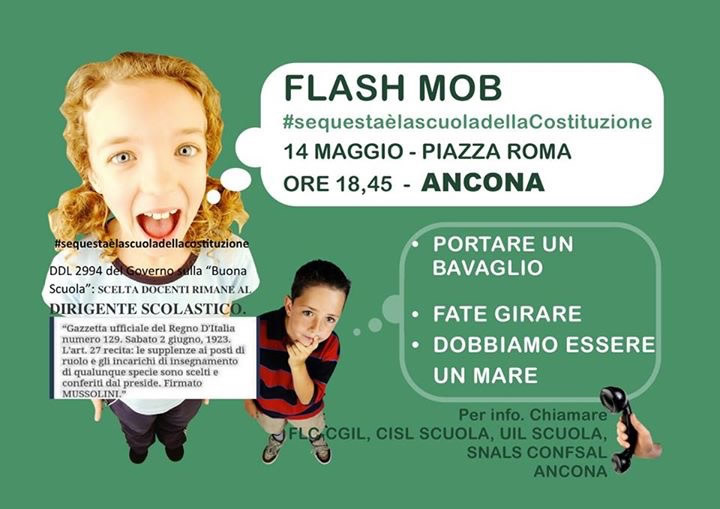 Flash mob Ancona 14 maggio 2015
