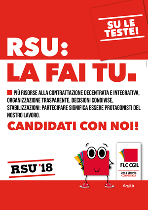 Locandina elezioni RSU 2018, 17-19 aprile