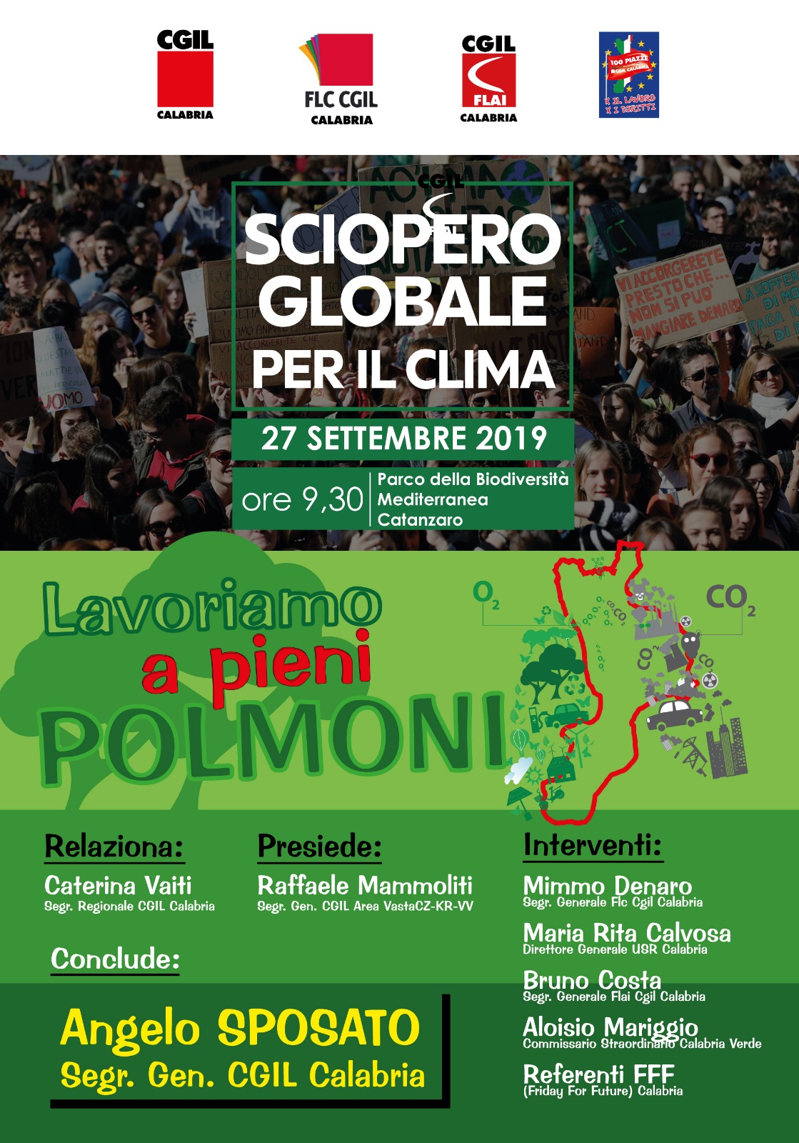 27 settembre 2019, sciopero globale per il clima a Catanzaro