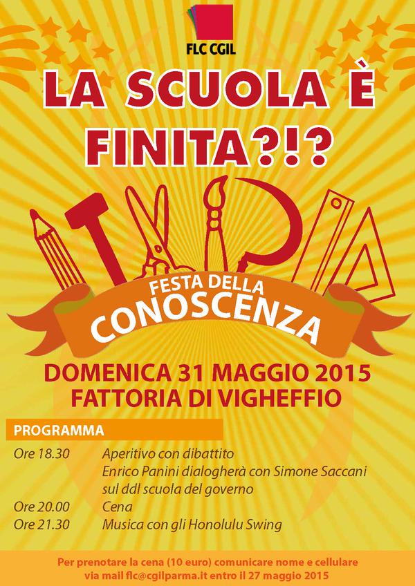 Festa della conoscenza a Parma il 31 maggio