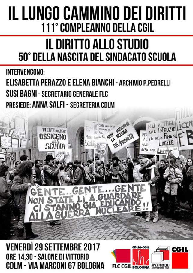 111° anniversario della Camera del Lavoro di Bologna e 50° del sindacato scuola
